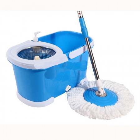 Easy Mop with wheels & stainless steel basket (Blue) - 2511