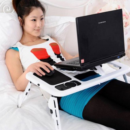 Multi-functional Laptop Table With Cooling Fan - 2572