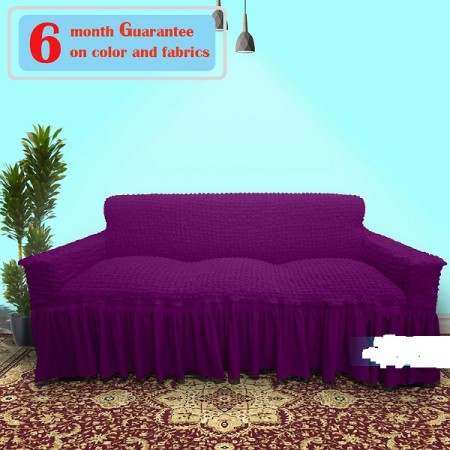 3 seater sofa cover purple colour