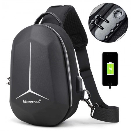 USB charging travel Shoulder Waterproof Crossbody Bag